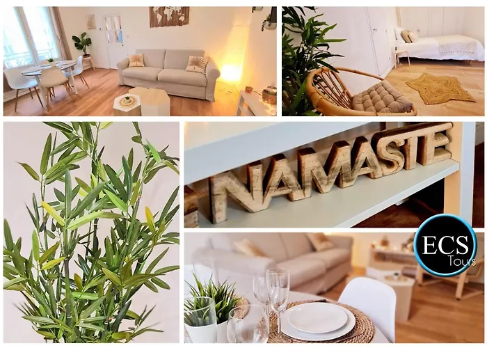 Appartement Bambou Zen - 5 Couchages - Vieux Tours